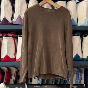 RuffHewn Brown Ribbed Long Sleeve